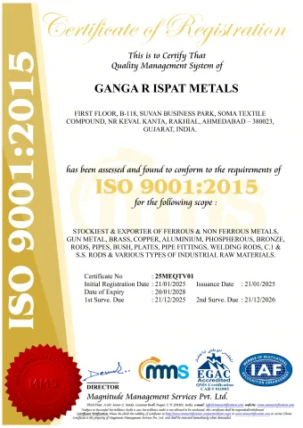 ISO Certified Certificate